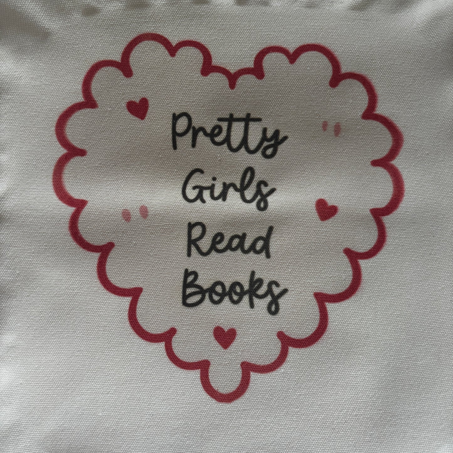 Pretty girls read books tote bag - imperfect