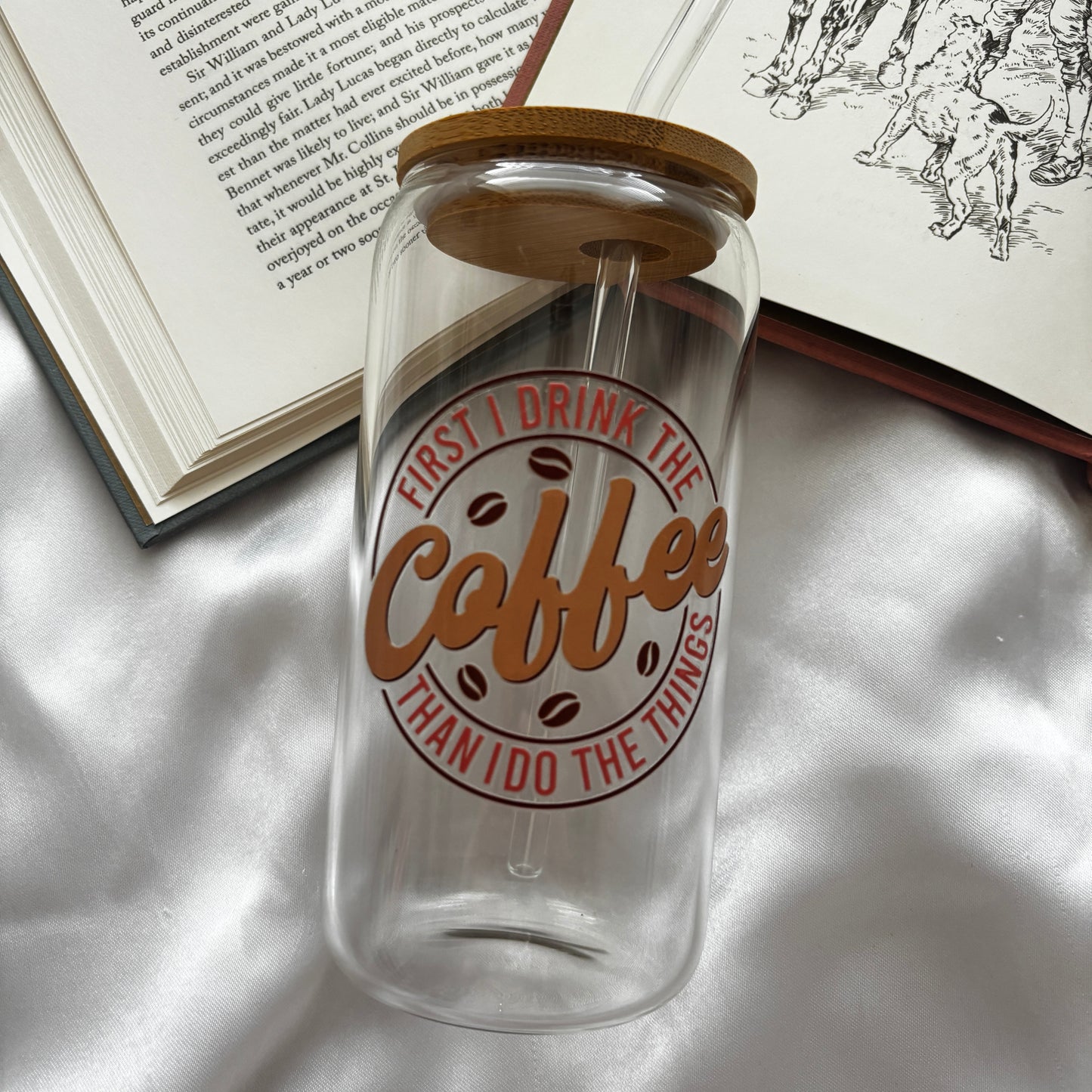 Coffee glass tumbler