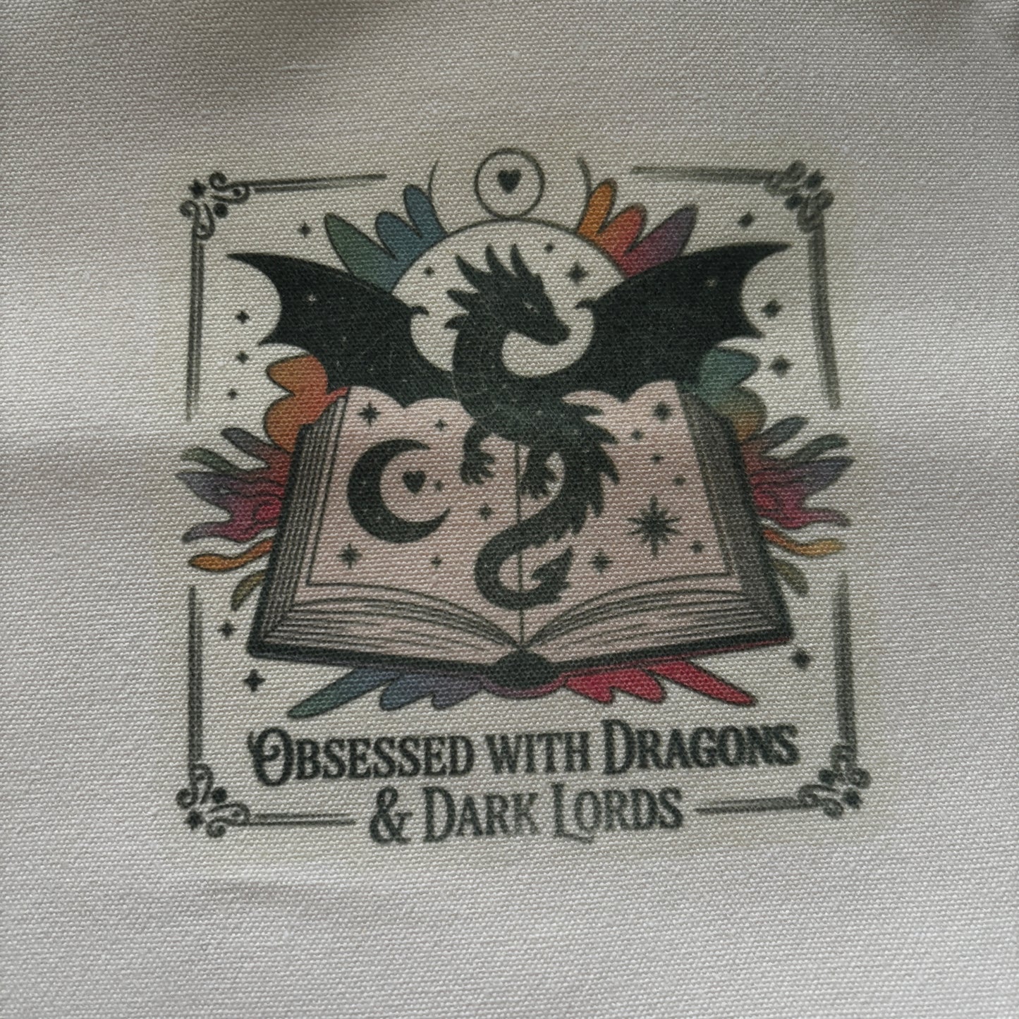 Obsessed with dragons tote bag - imperfect