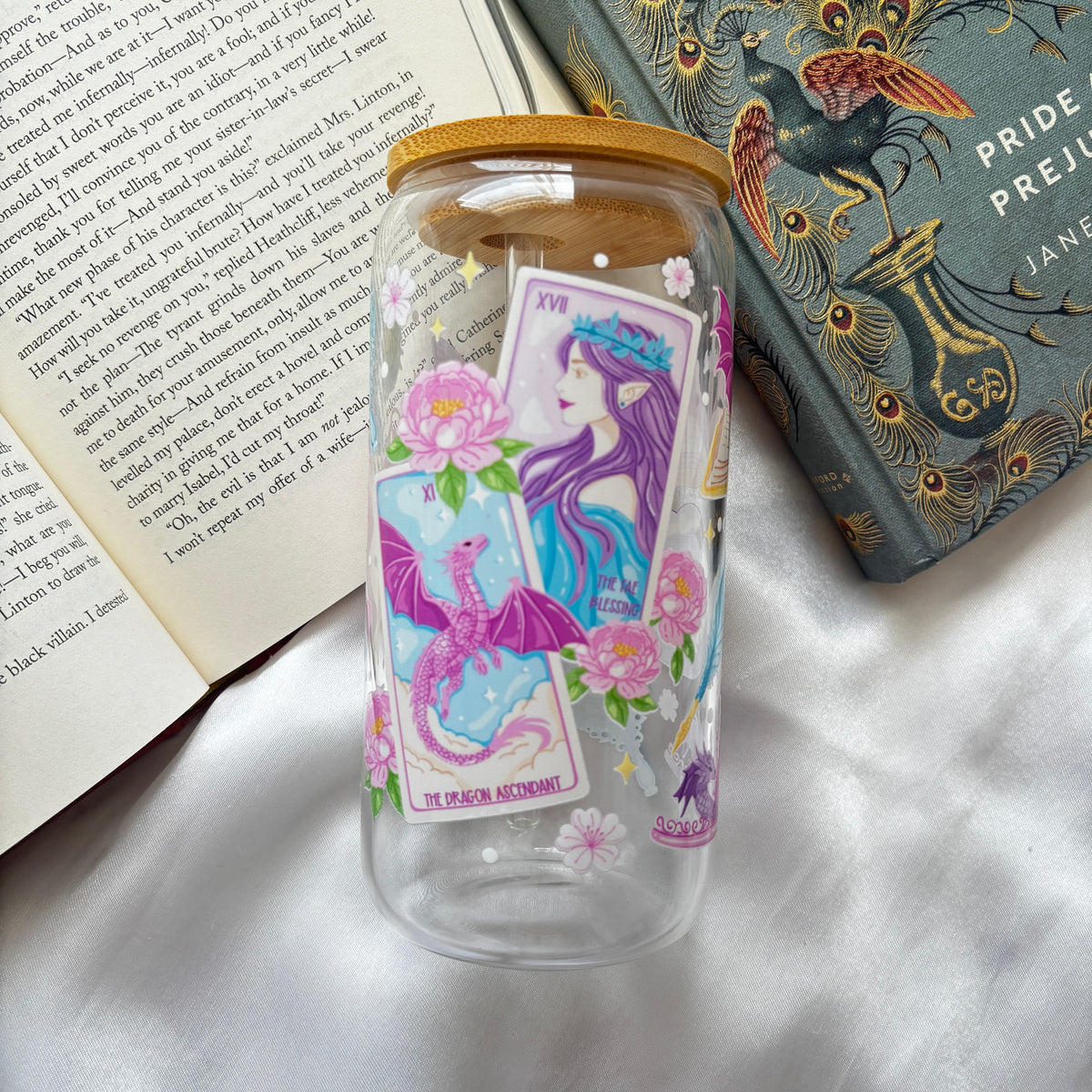 Dragon & Fae glass cup
