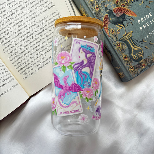 Dragon & Fae glass cup