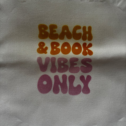 Book vibes tote bag - imperfect