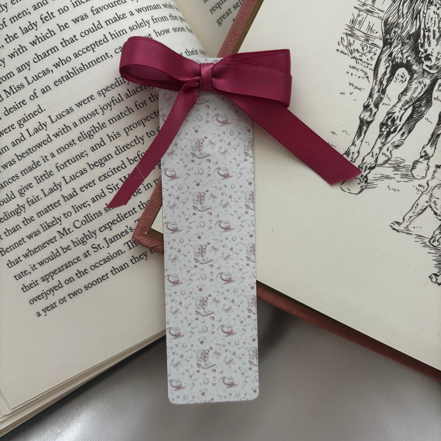 cowgirl mini bookmark