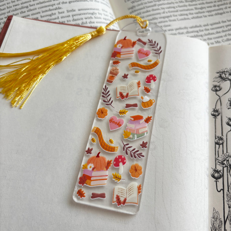 Autumn acrylic bookmark