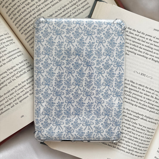 Blue bow kindle insert