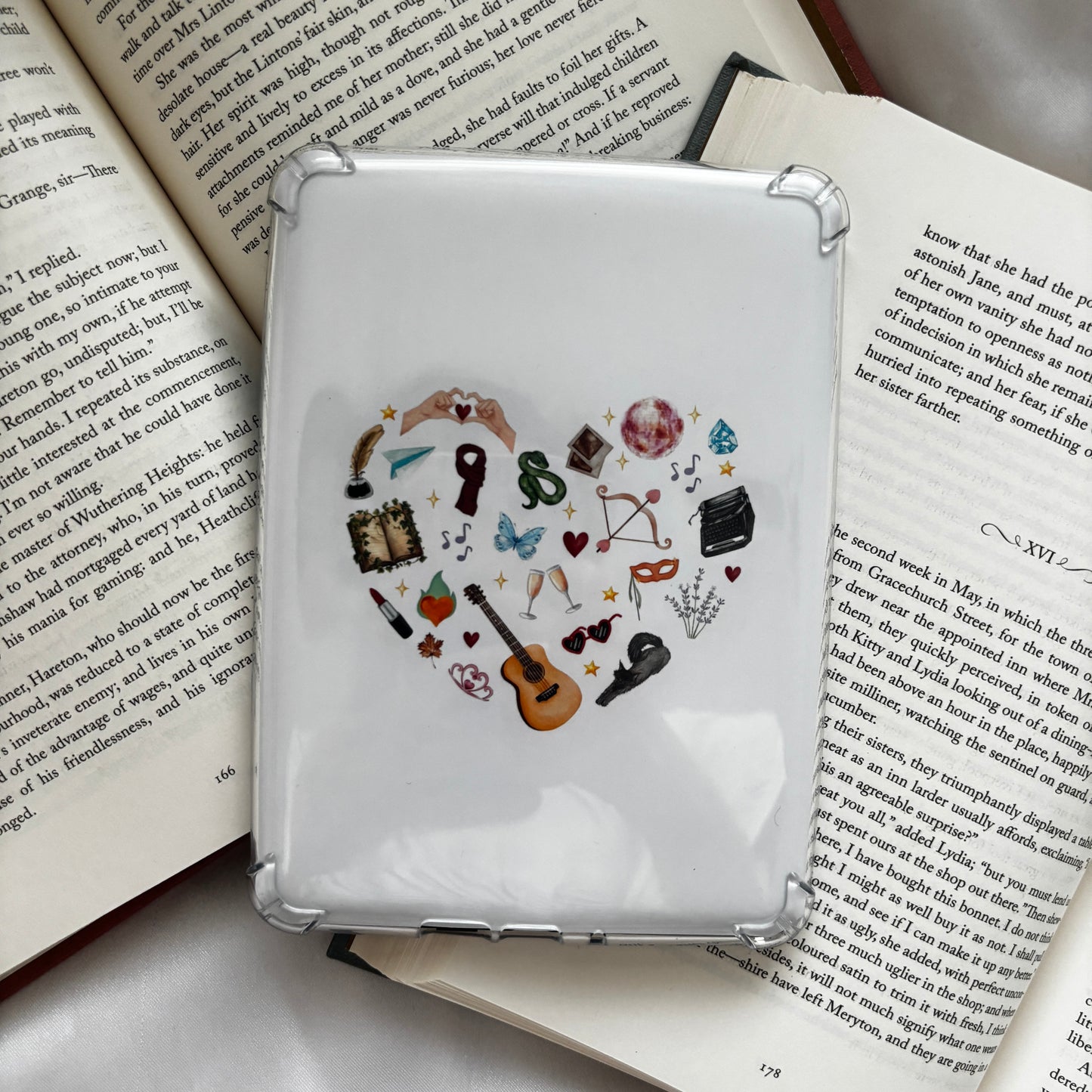 Music heart kindle insert