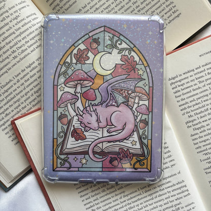 Sleepy dragon holographic kindle insert
