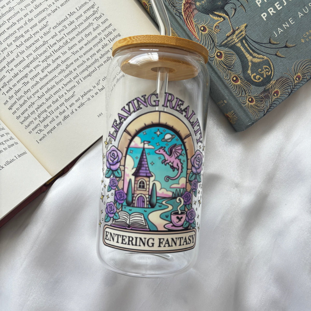 Entering Fantasy glass cup