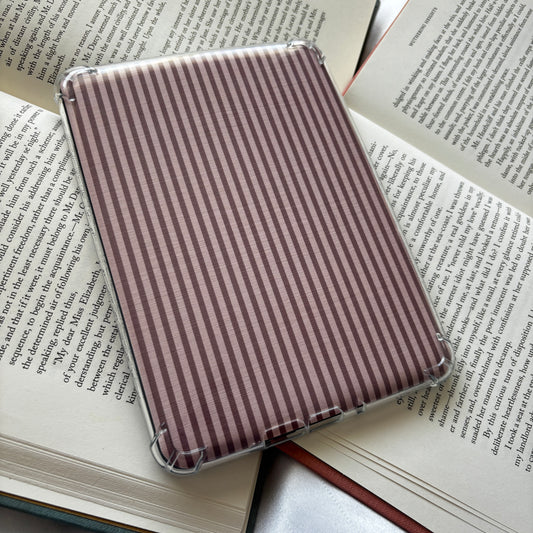 Brown striped linen kindle insert