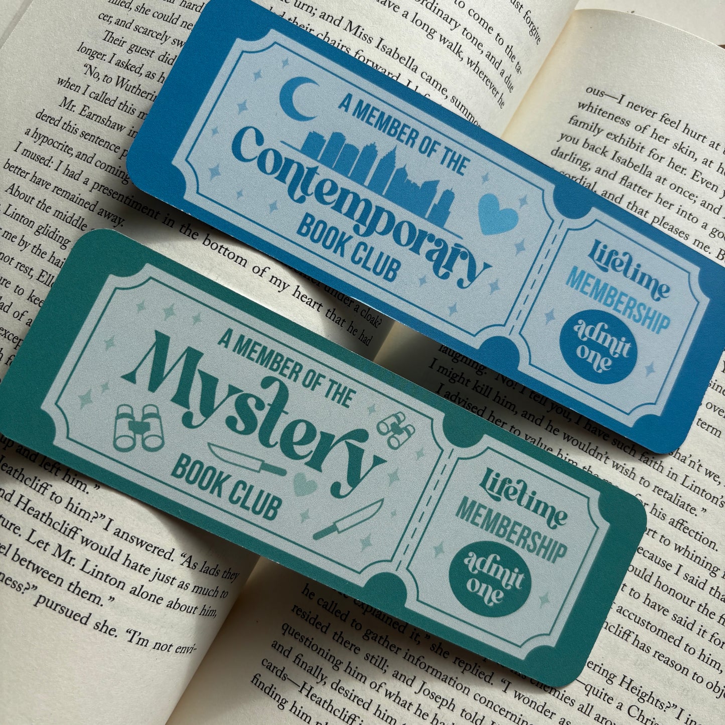 Book club bookmarks