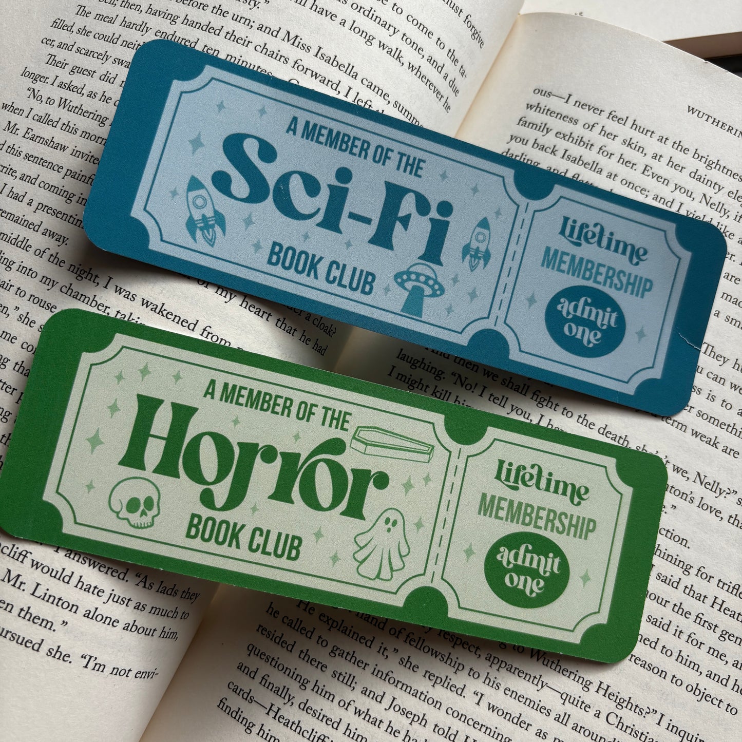 Book club bookmarks