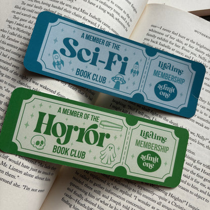 Book club bookmarks