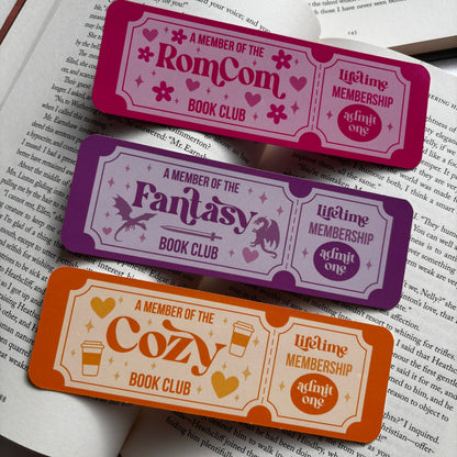 Book club bookmarks