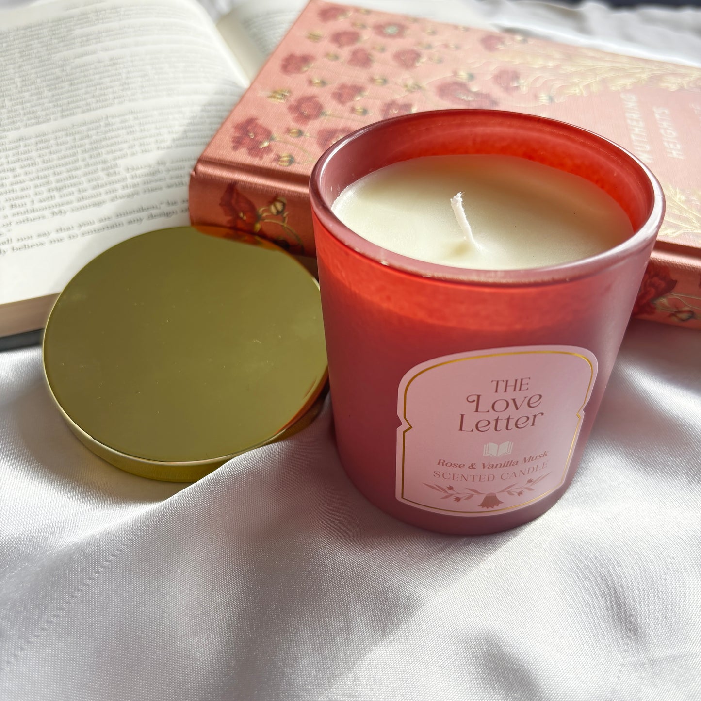 The love letter candle - rose & vanilla musk