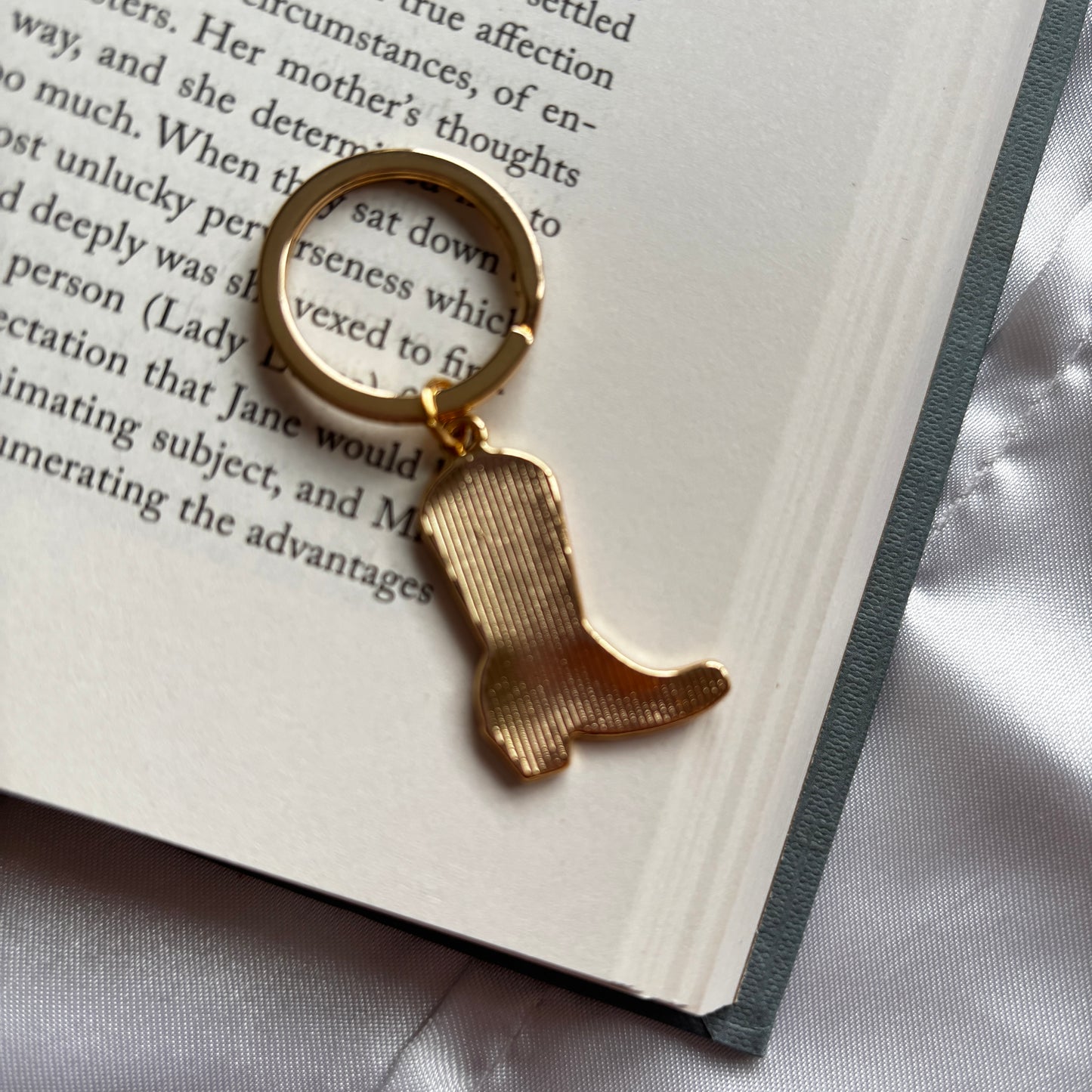 Cowboy boot keyring