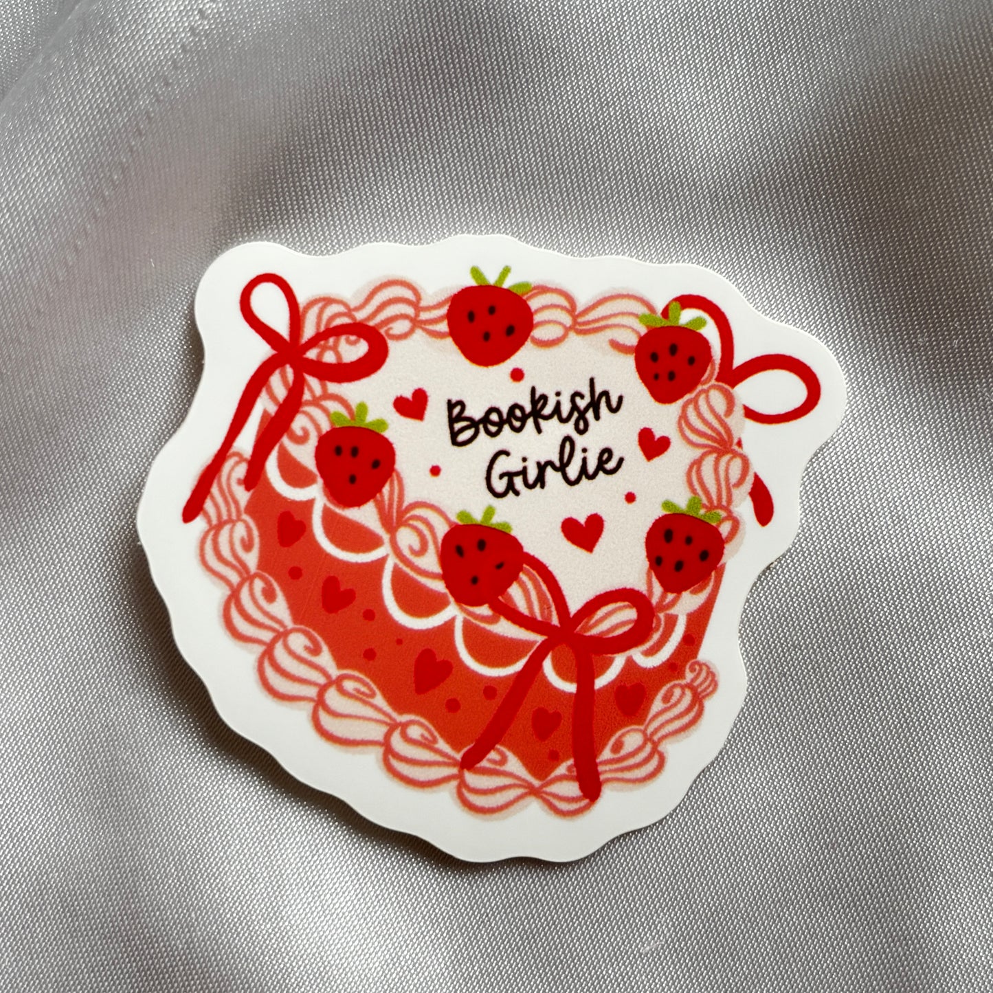 Bookish girlie sticker