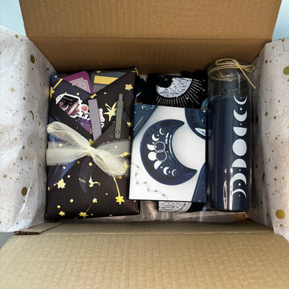 Celestial blind date with a book box